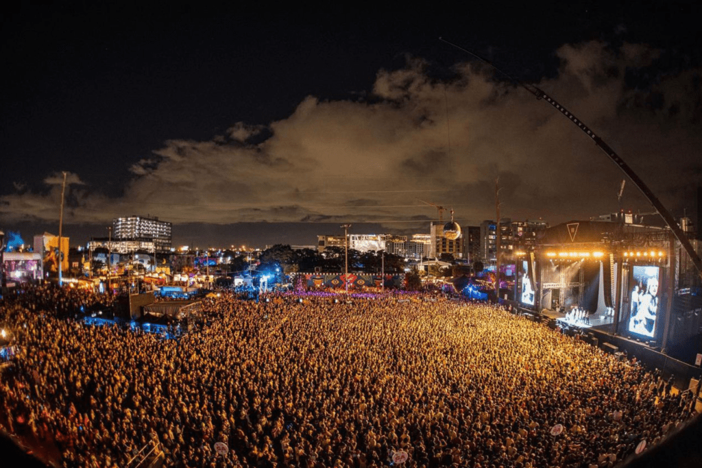 Music festivals in Florida full of crowd