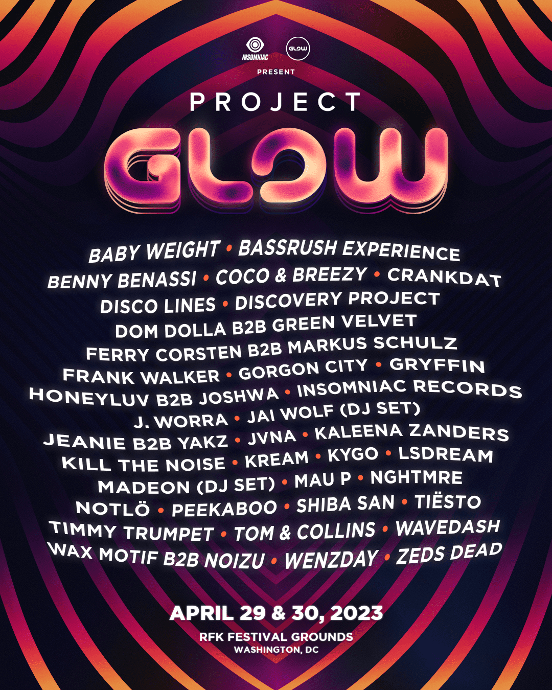 project glow 2023 lineup