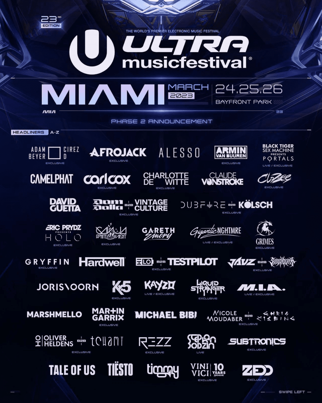 ultra Miami 2023 lineup