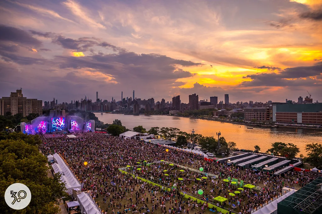 Top View of An EDM Festivals in September